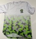 Men's / Unisex - Limey Running T Shirt - White / Lime / Grey / Camo