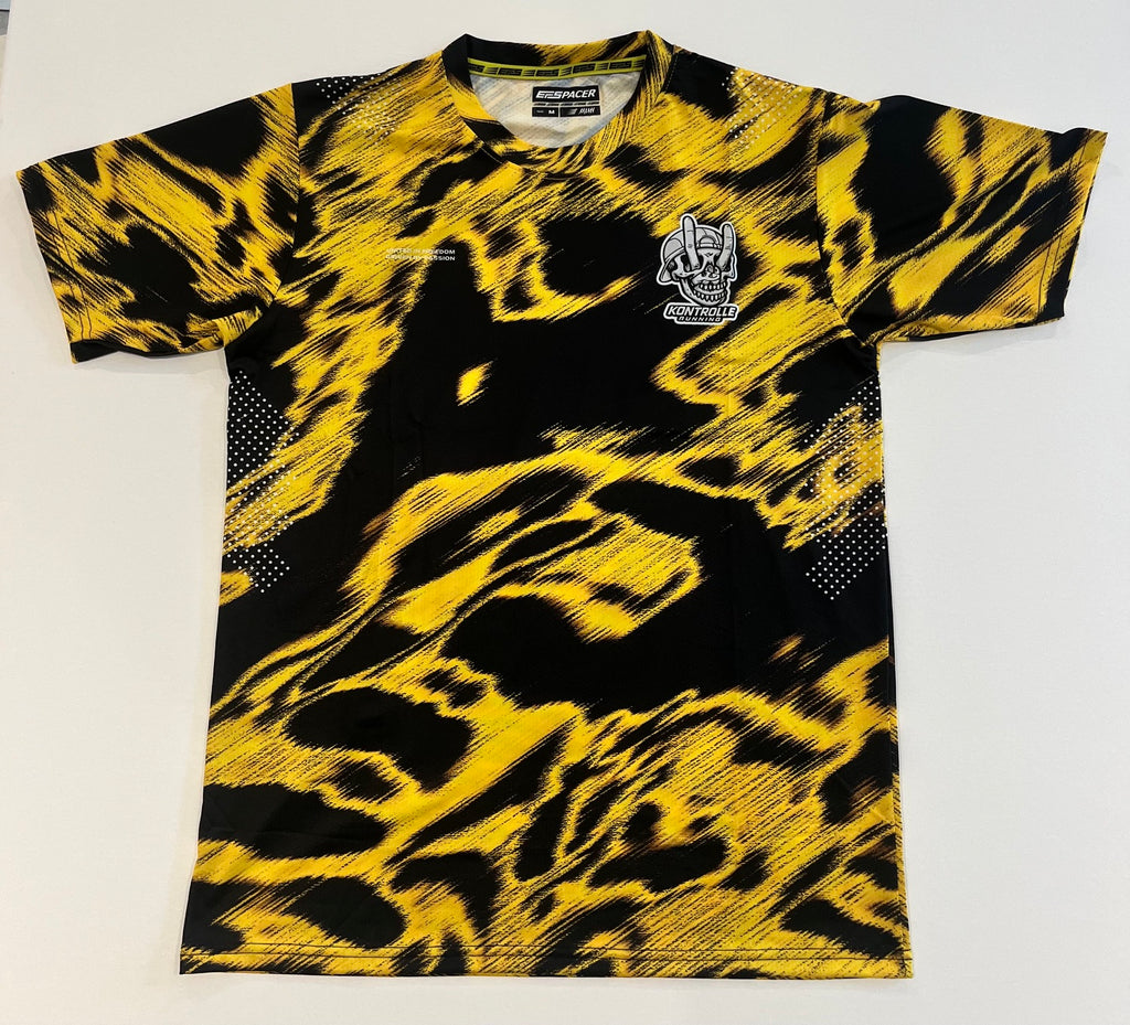 Men's / Unisex - Pacer Race T Shirt - Golden Yellow / Black
