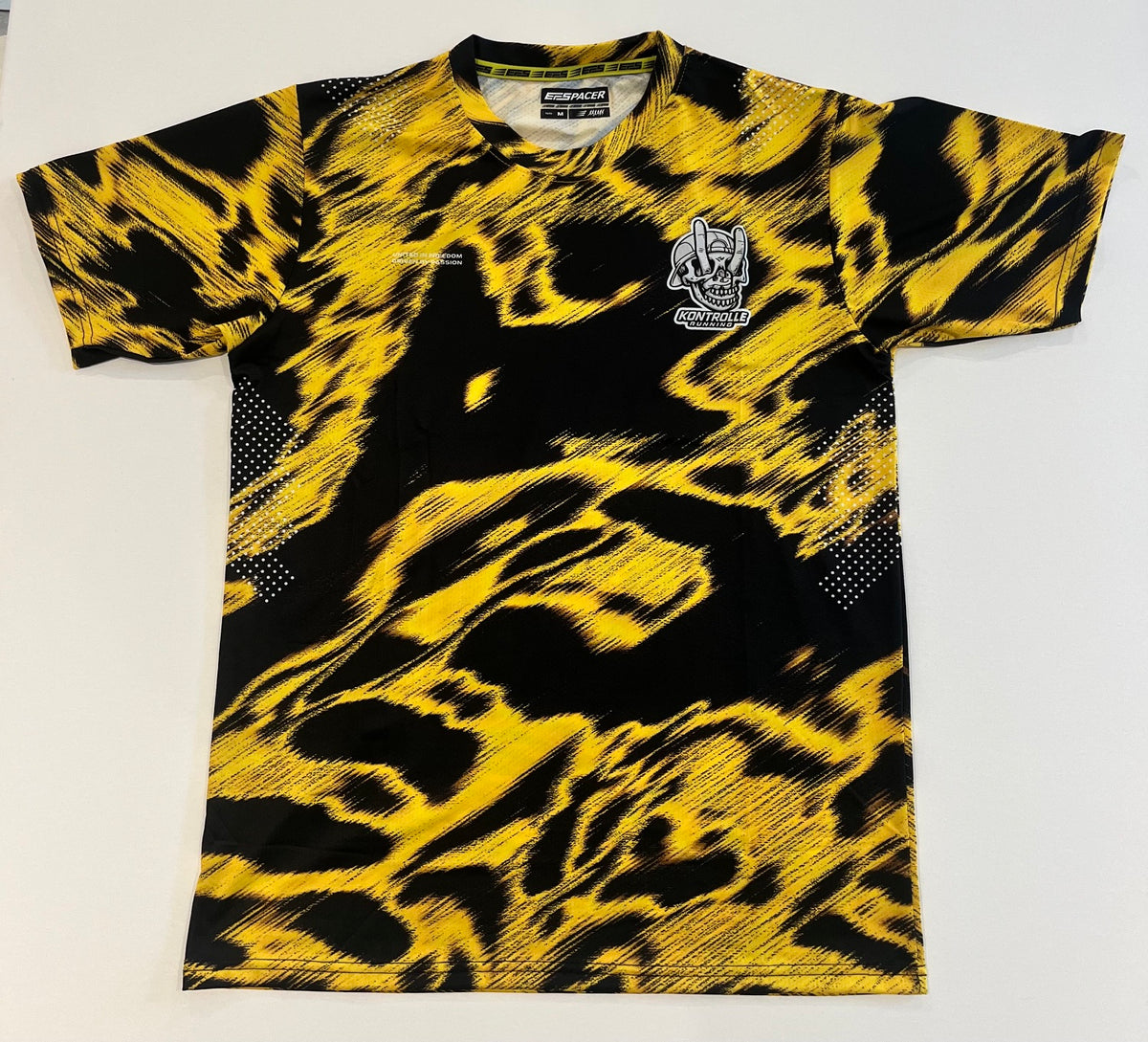 Men's / Unisex - Pacer Race T Shirt - Golden Yellow / Black