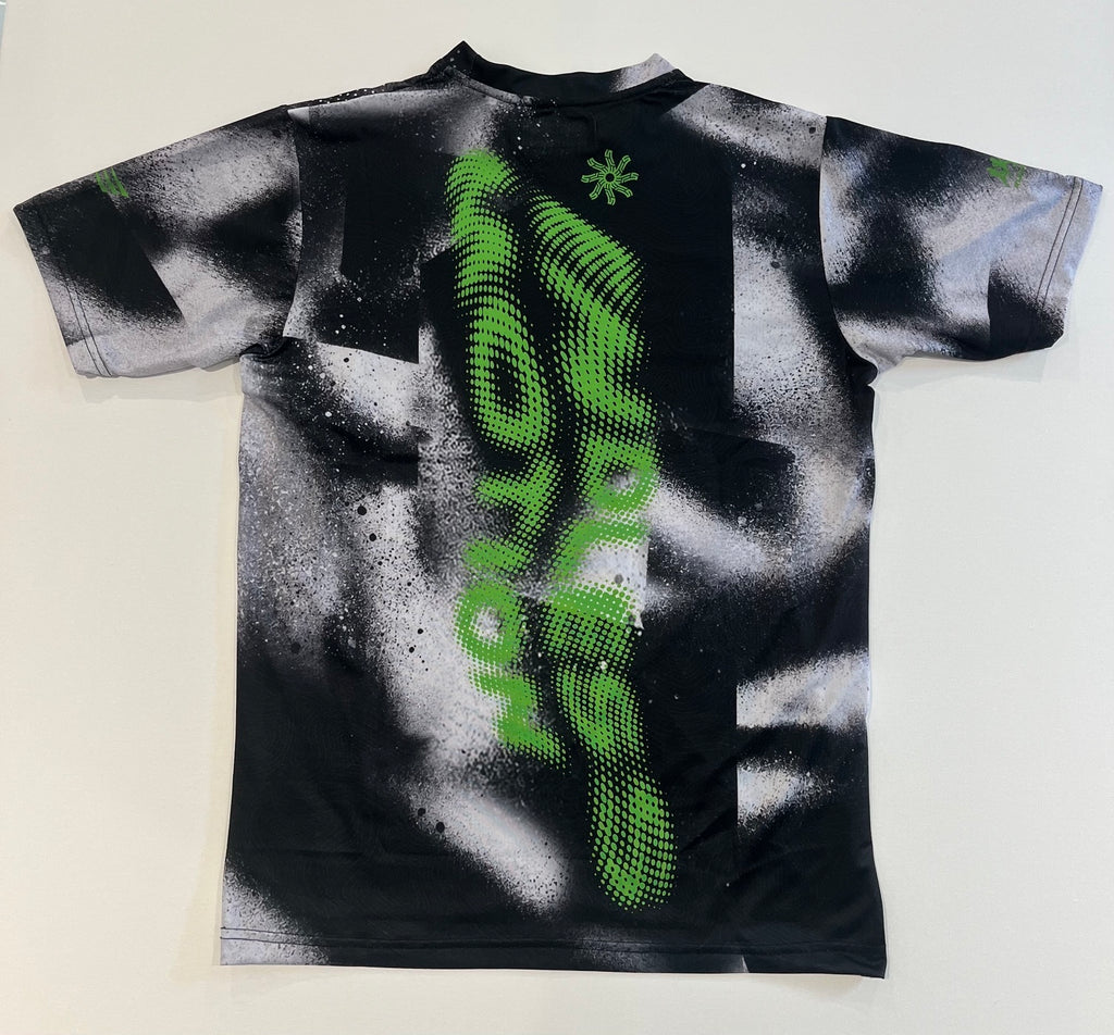 Men's / Unisex - Pacer Race T Shirt - Black / White / Green